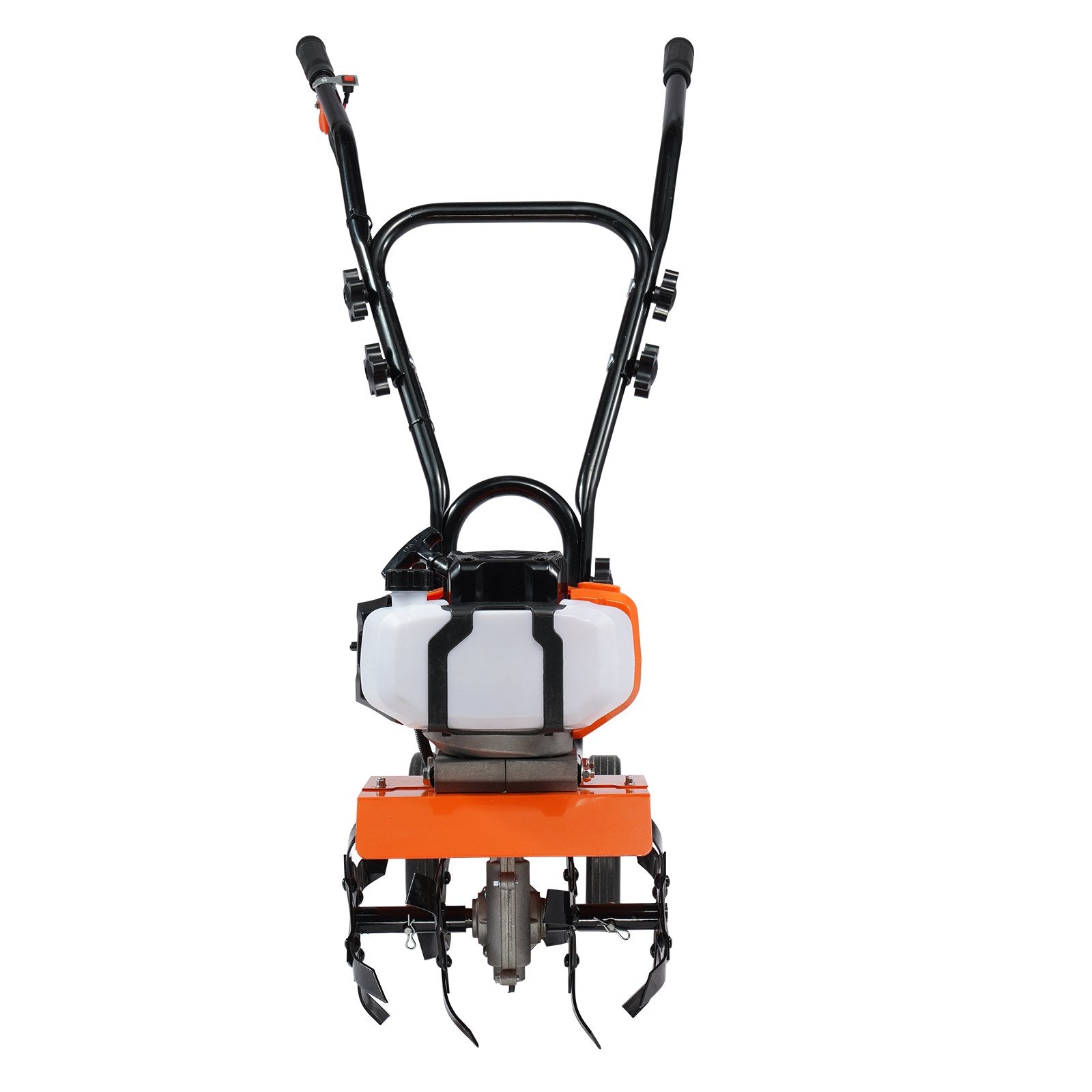 Tiller Cultivator Gas Powered, 43CC 2-Stroke Garden Cultivator, Tiller with 4 Steel Adjustable Front Tines V952-RYGYJ43CCECC62UOPV0