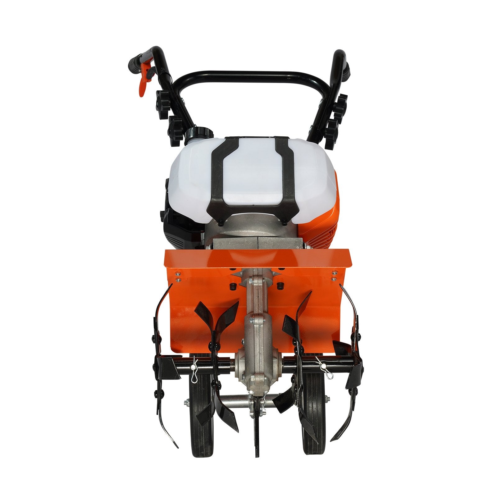 Tiller Cultivator Gas Powered, 43CC 2-Stroke Garden Cultivator, Tiller with 4 Steel Adjustable Front Tines V952-RYGYJ43CCECC62UOPV0