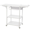 Heat Press Table 3Tier Movable Heat Press Stand Foldable with Wheels White V952-RYJGZTBS3CDGDNP3UV0