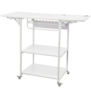 Heat Press Table 3Tier Movable Heat Press Stand Foldable with Wheels White V952-RYJGZTBS3CDGDNP3UV0