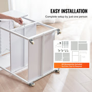 Heat Press Table 3Tier Movable Heat Press Stand Foldable with Wheels White V952-RYJGZTBS3CDGDNP3UV0