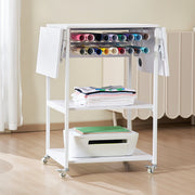Heat Press Table 3Tier Movable Heat Press Stand Foldable with Wheels White V952-RYJGZTBS3CDGDNP3UV0
