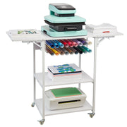 Heat Press Table 3Tier Movable Heat Press Stand Foldable with Wheels White V952-RYJGZTBS3CDGDNP3UV0