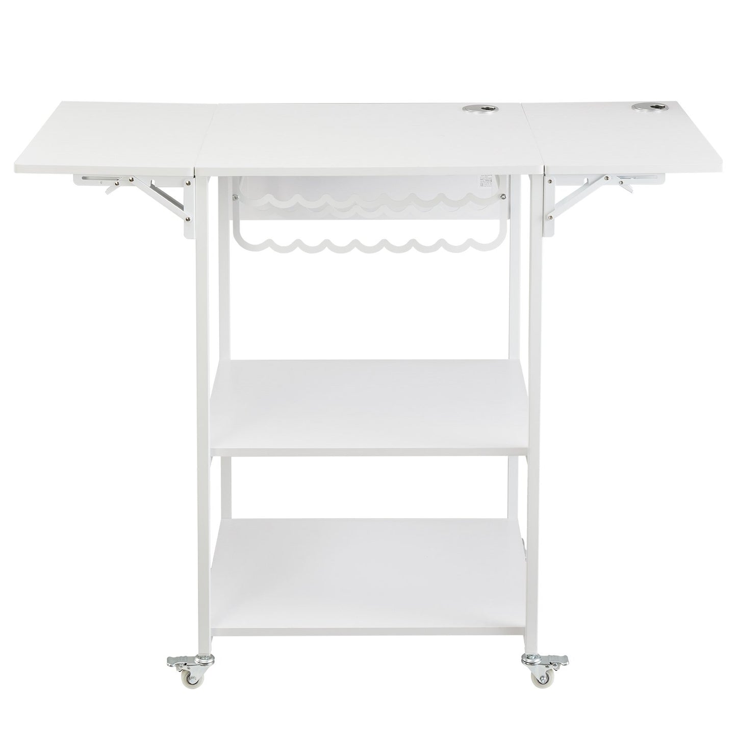 Heat Press Table 3Tier Movable Heat Press Stand Foldable with Wheels White V952-RYJGZTBS3CDGDNP3UV0
