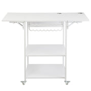 Heat Press Table 3Tier Movable Heat Press Stand Foldable with Wheels White V952-RYJGZTBS3CDGDNP3UV0