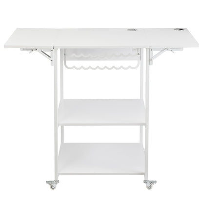 Heat Press Table 3Tier Movable Heat Press Stand Foldable with Wheels White V952-RYJGZTBS3CDGDNP3UV0