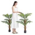 Artificial Palm Tree, 1219mm Tall Faux Plant, Secure PE Material & Anti-Tip Tilt Protection Low-Maintenance V952-RZRDZW4FT2BLDY2FIV0