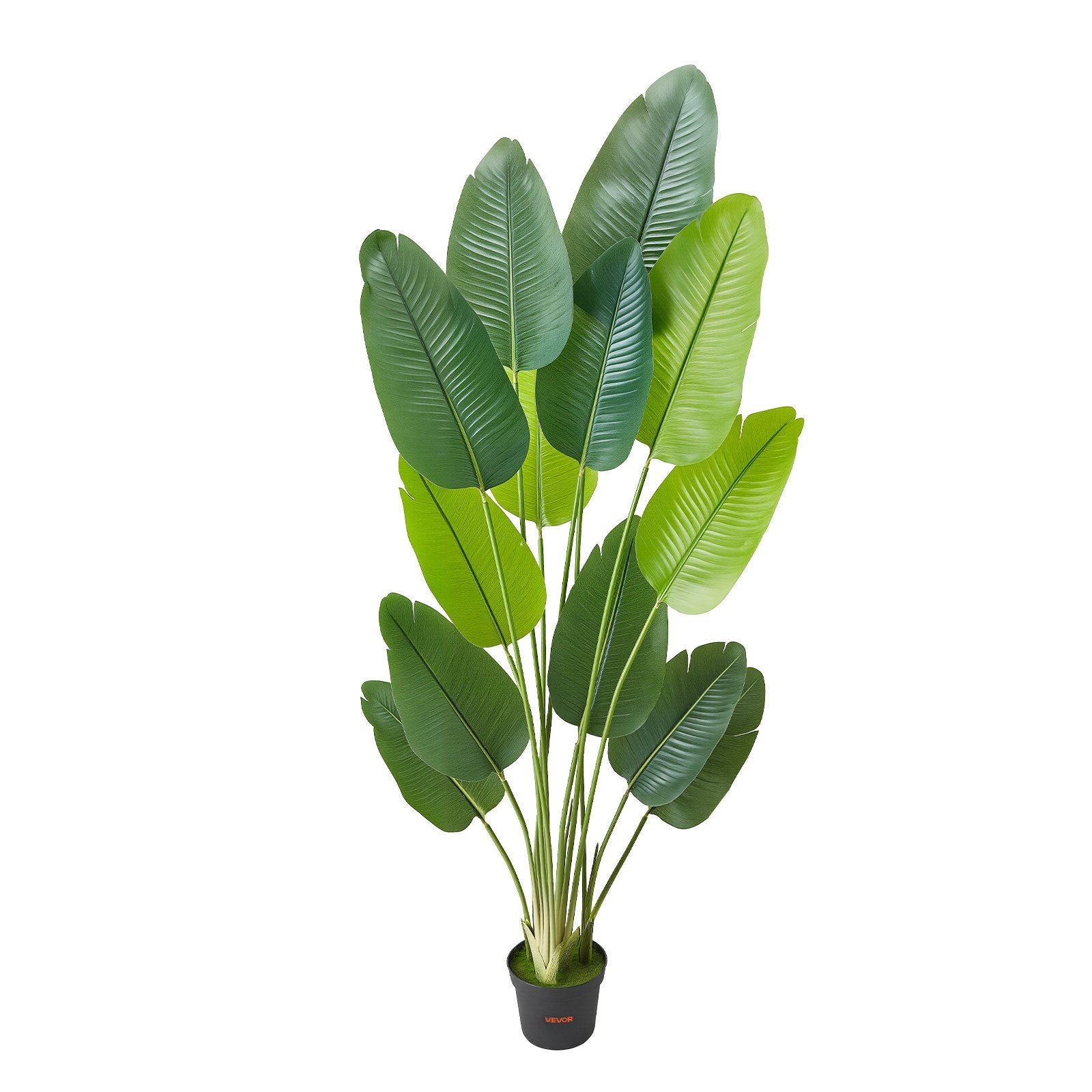 Artificial Bird of Paradise 1829 mm Tall, Fake Tropical Plants with with 13 Trunks & White Pot, Faux Floor V952-RZRDZWTTNZL6CG3Q9001V0