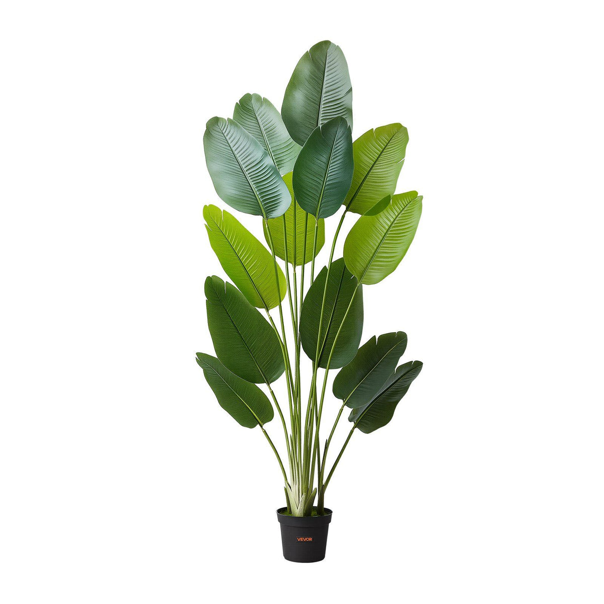 Artificial Bird of Paradise 1829 mm Tall, Fake Tropical Plants with with 13 Trunks & White Pot, Faux Floor V952-RZRDZWTTNZL6CG3Q9001V0