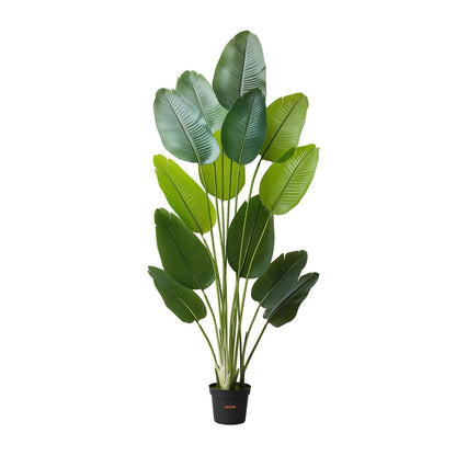 Artificial Bird of Paradise 1829 mm Tall, Fake Tropical Plants with with 13 Trunks & White Pot, Faux Floor V952-RZRDZWTTNZL6CG3Q9001V0