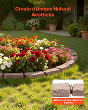 Faux Stone Landscape Edging 1180 x 95 x 57 mm Garden Lawn Edging for Walkway Brown V952-RZSPZXCCZS00MU8Y3V0