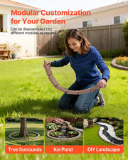 Faux Stone Landscape Edging 1180 x 95 x 57 mm Garden Lawn Edging for Walkway Brown V952-RZSPZXCCZS00MU8Y3V0