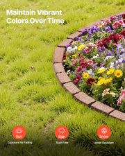 Faux Stone Landscape Edging 1180 x 95 x 57 mm Garden Lawn Edging for Walkway Brown V952-RZSPZXCCZS00MU8Y3V0
