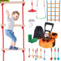 Ninja Warrior Obstacle Course for Kids, 15.24 m Weatherproof Slacklines, 500lbs Weight Capacity Monkey Line, V952-RZX502YC9J003NWUAV0