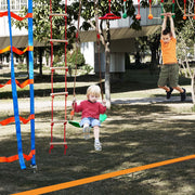 Ninja Warrior Obstacle Course for Kids, 15.24 m Weatherproof Slacklines, 500lbs Weight Capacity Monkey Line, V952-RZX502YC9J003NWUAV0