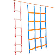 Ninja Warrior Obstacle Course for Kids, 15.24 m Weatherproof Slacklines, 500lbs Weight Capacity Monkey Line, V952-RZX502YC9J003NWUAV0