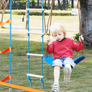 Ninja Warrior Obstacle Course for Kids, 2 x 17m Weatherproof Slacklines, 227kg Weight Capacity Monkey Line, V952-RZX562YC11J0F2X1FV0