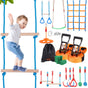 Ninja Warrior Obstacle Course for Kids, 2 x 19.8m Weatherproof Slacklines, 500lbs Weight Capacity Monkey V952-RZX652YC12J04XE08V0
