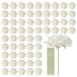 Artificial Flowers, 105 pcs Real Looking White Silk Fake Hydrangea Bulk, White Faux Bridal Shower with Stems V952-RZXQBS105PCSKMGDN001V0