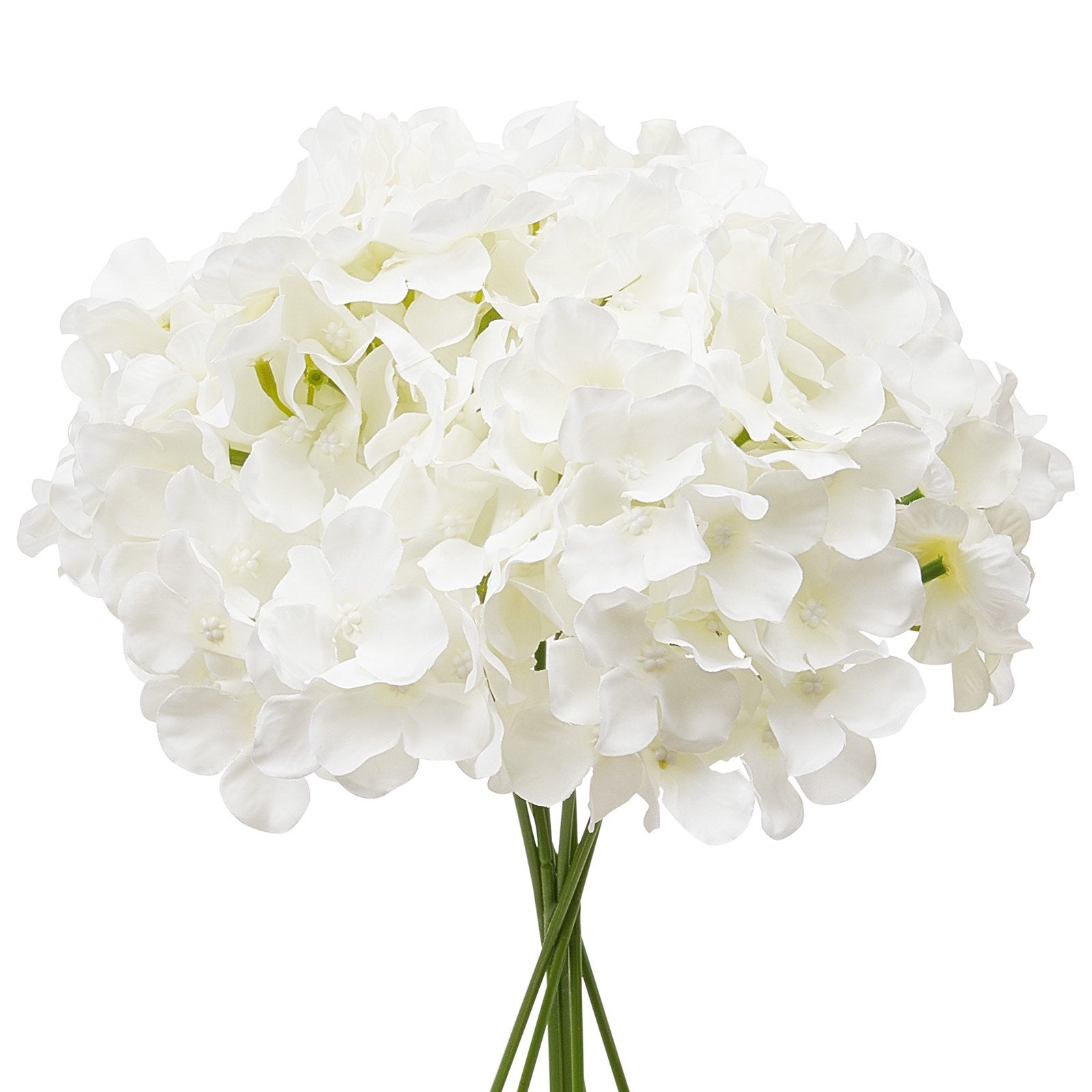 Artificial Flowers, 105 pcs Real Looking White Silk Fake Hydrangea Bulk, White Faux Bridal Shower with Stems V952-RZXQBS105PCSKMGDN001V0