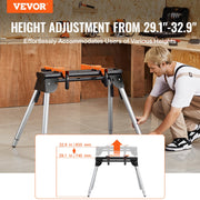 Miter Saw Stand 330lbs Load Capacity Steel 29.1"-32.9" Adjustable Height V952-RZXXQJZJGZ36VWN2FV0