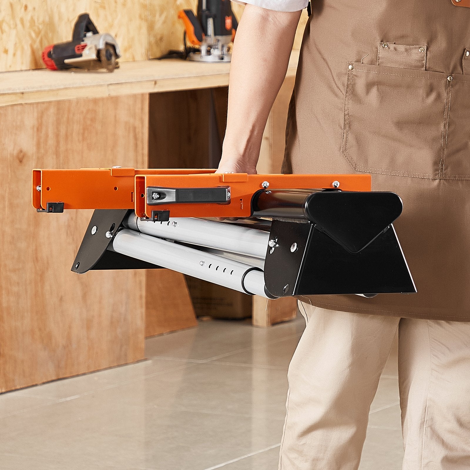 Miter Saw Stand 330lbs Load Capacity Steel 29.1"-32.9" Adjustable Height V952-RZXXQJZJGZ36VWN2FV0