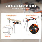 Miter Saw Stand 300lbs Load Capacity Steel Collapsible Stand for Miter Saw V952-RZXXQJZJGZ782C9FHV0