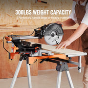 Miter Saw Stand 300lbs Load Capacity Steel Collapsible Stand for Miter Saw V952-RZXXQJZJGZ782C9FHV0