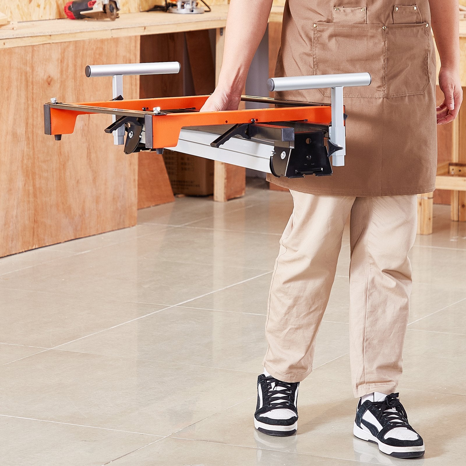 Miter Saw Stand 300lbs Load Capacity Steel Collapsible Stand for Miter Saw V952-RZXXQJZJGZ782C9FHV0
