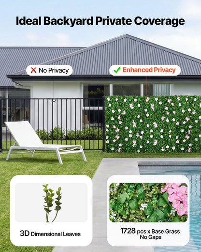 Artificial Luxury Flower Wall Backdrop, 2 PCS, Each Panel 61 x 243.8 cm, Gorgeous 3D Silk Floral Backdrop Pet V952-RZZWQPJSPJS3F1M0A001V0