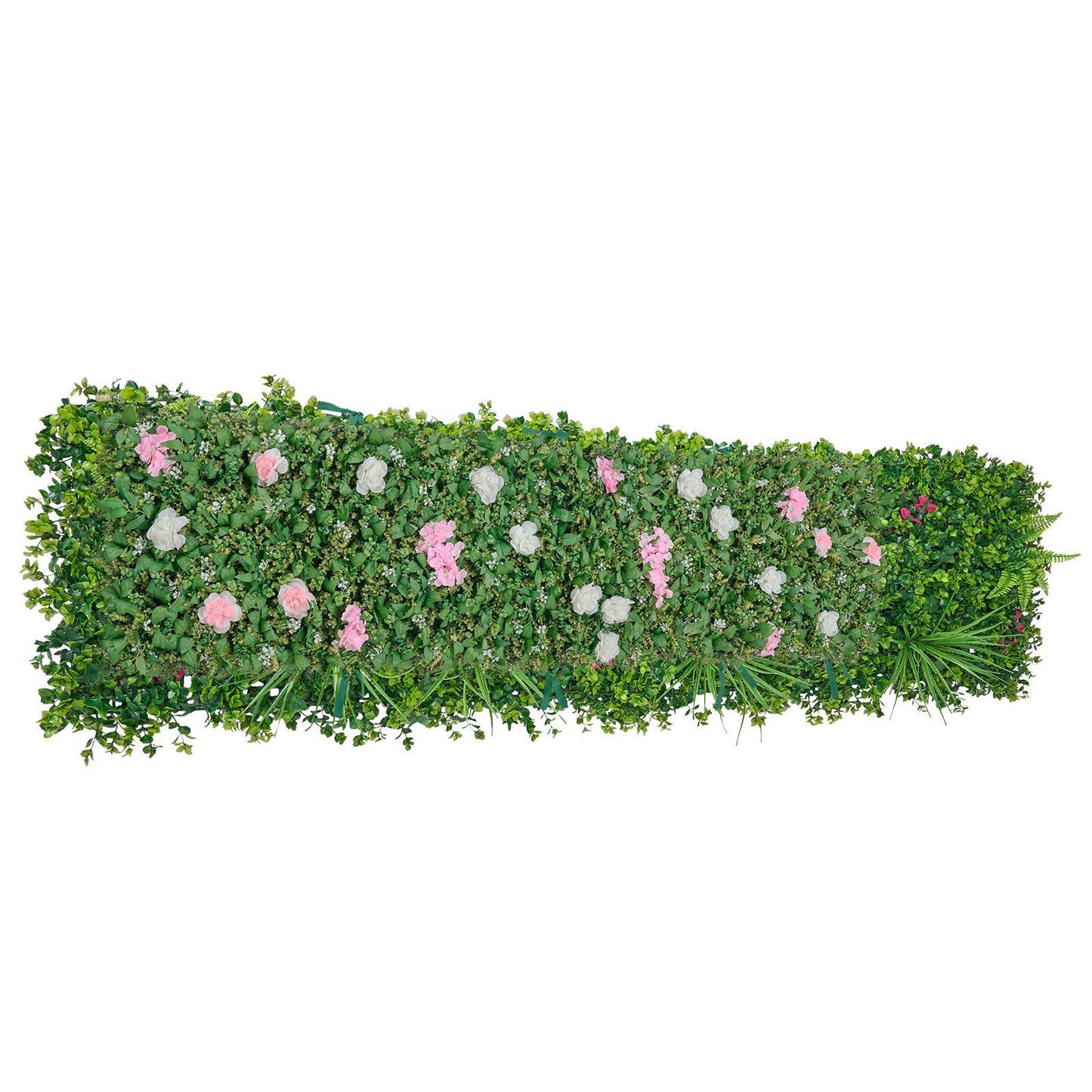 Artificial Luxury Flower Wall Backdrop, 2 PCS, Each Panel 61 x 243.8 cm, Gorgeous 3D Silk Floral Backdrop Pet V952-RZZWQPJSPJS3F1M0A001V0