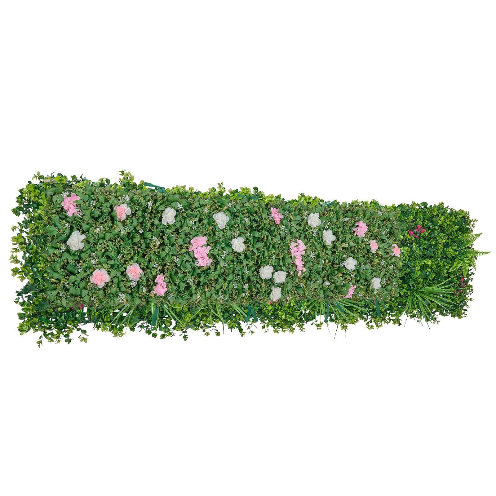Artificial Luxury Flower Wall Backdrop, 2 PCS, Each Panel 61 x 243.8 cm, Gorgeous 3D Silk Floral Backdrop Pet V952-RZZWQPJSPJS3F1M0A001V0