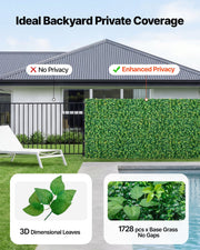 Artificial Plant Wall, 4 PCS 61 x 243.8 cm Artificial Boxwood Panels, Sun Protection Greenery Backdrop V952-RZZWQPJSPJS3I04L4001V0