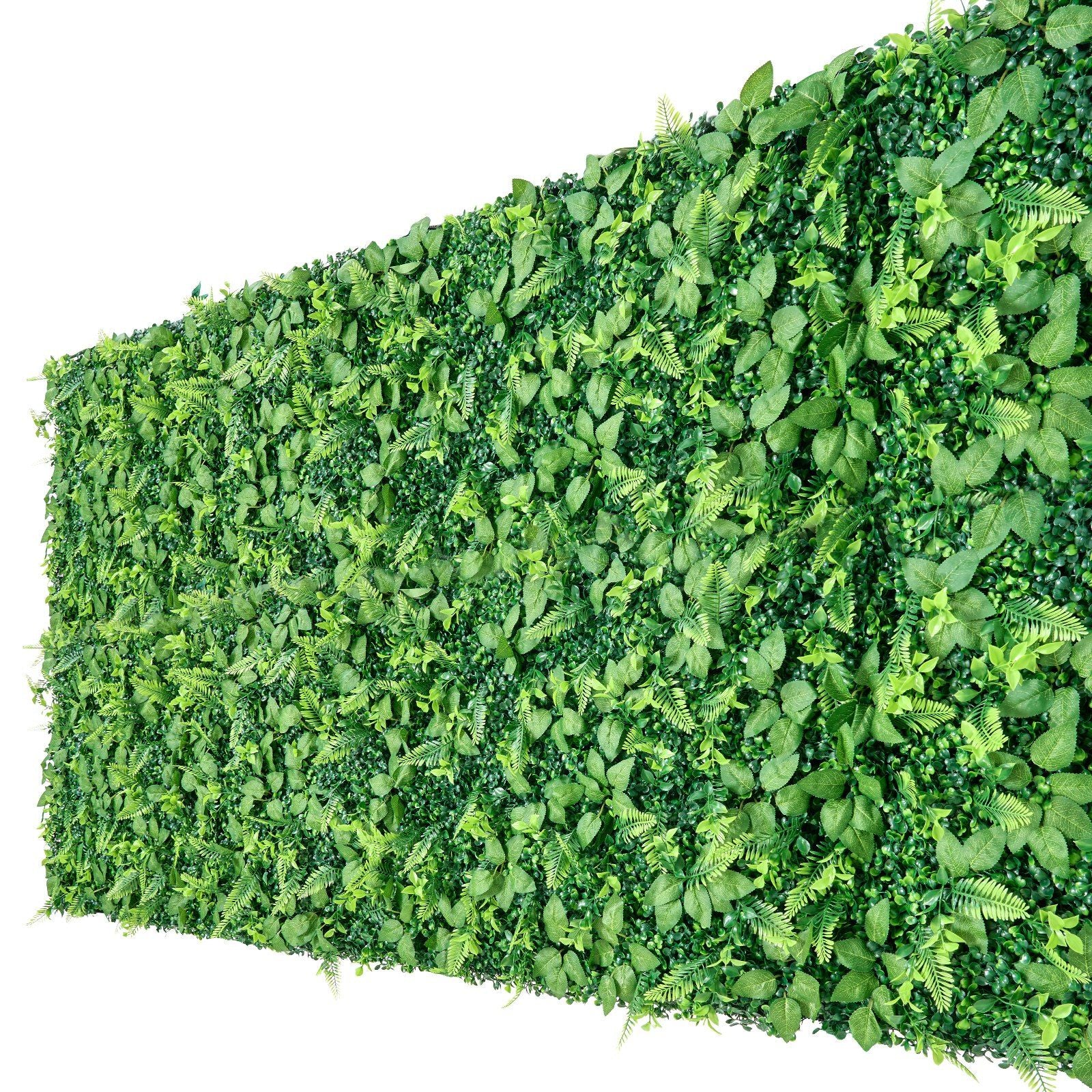 Artificial Plant Wall, 4 PCS 61 x 243.8 cm Artificial Boxwood Panels, Sun Protection Greenery Backdrop V952-RZZWQPJSPJS3I04L4001V0