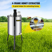 4 Frame Electric Honey Extractor Beekeeping 120 W Motor 2 Clear Lids V952-S-4XXDDYMJ0000001V3