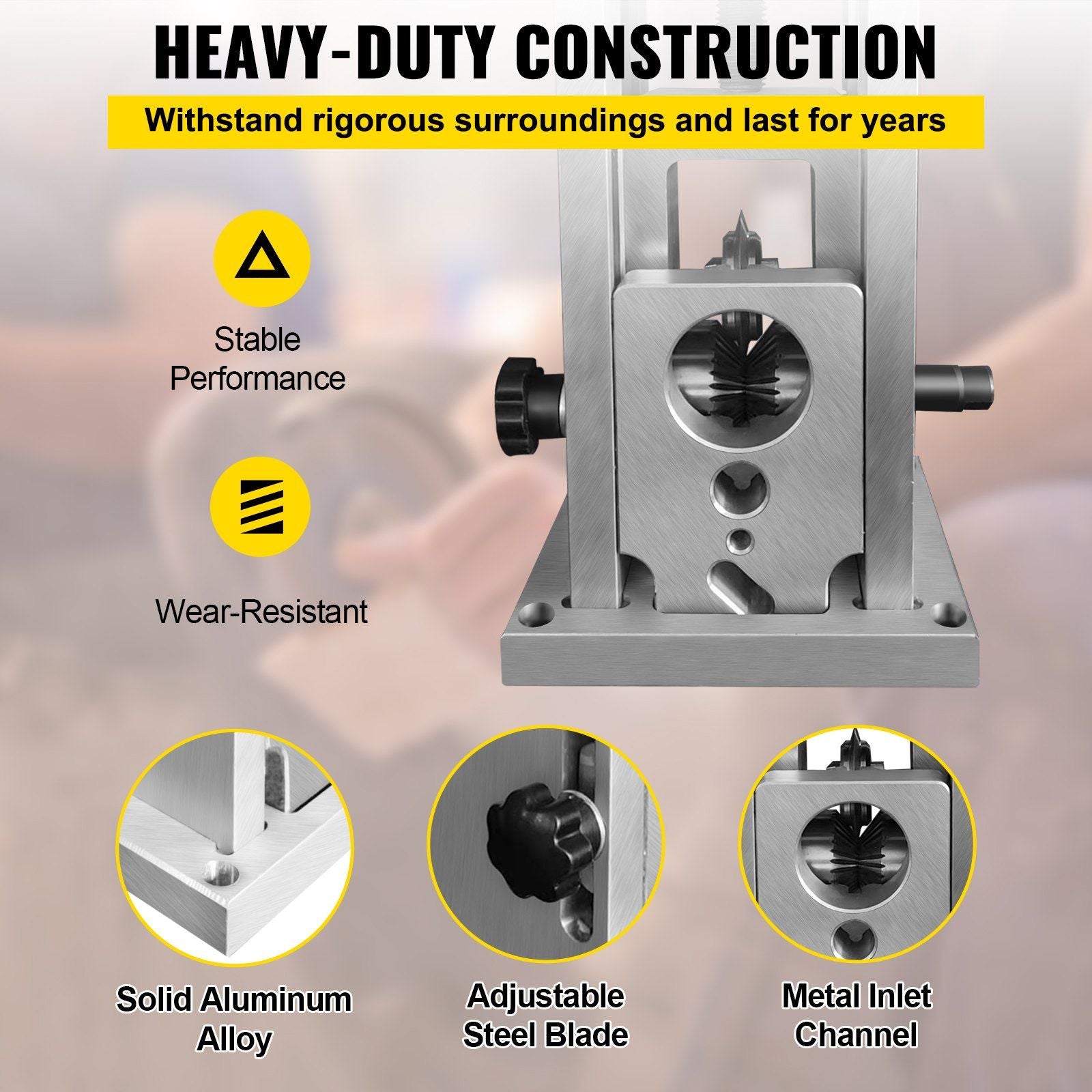 Wire Stripping Machine, 1.5-40 mm Drill Powered, Manual Copper Stripper w Heat Treated Steel Ultra Long V952-S420W15MM38MM1LM9V0