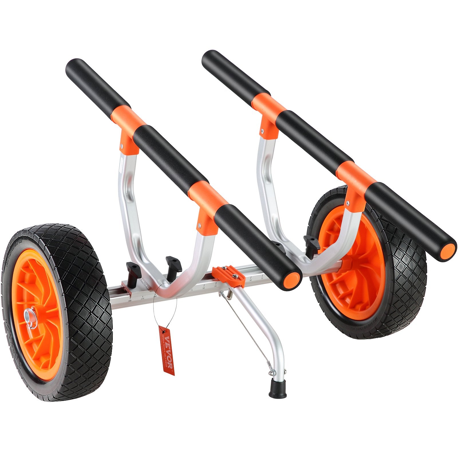 Adjustable Kayak Cart Canoe Boat Carrier 450lbs Load with 12'' Solid Tires V952-S450LBS12INCHFZNLV0