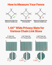 Bottom Locking Privacy Slats, Double-Wall Vertical Bottom-Locking Slats with Wings for Chain-Link Fence, V952-SBDYYSBTSBDYG4UFTV0
