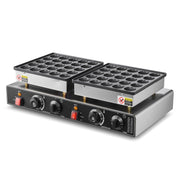 50PCS Mini Dutch Pancake Maker, Non-stick Stainless Steel Dorayaki Baker, 1800W Commercial Electric V952-SBJNP-543-50X0001002V3