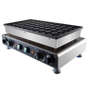 50PCS Mini Dutch Pancake Maker, Non-stick Stainless Steel Dorayaki Baker, 1800W Commercial Electric V952-SBJNP-543-50X0001002V3