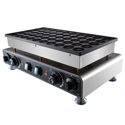50PCS Mini Dutch Pancake Maker, Non-stick Stainless Steel Dorayaki Baker, 1800W Commercial Electric V952-SBJNP-543-50X0001002V3