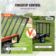 2-Sided Trailer Tailgate Lift Assist, 163 kg Load Capacity, Compatible with Open Utility Trailer Tailgate and V952-SBKCWMSJXTJSHQYWHV0