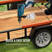 2-Sided Trailer Tailgate Lift Assist, 163 kg Load Capacity, Compatible with Open Utility Trailer Tailgate and V952-SBKCWMSJXTJSHQYWHV0