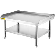 Stainless Steel Equipment Grill Stand, 122 x 76 x 61cm Stainless Table, Grill Stand Table with Adjustable V952-SBSKTBD4830INXAETV0