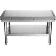Stainless Steel Equipment Grill Stand, 122 x 76 x 61cm Stainless Table, Grill Stand Table with Adjustable V952-SBSKTBD4830INXAETV0