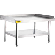 Stainless Steel Equipment Grill Stand, 152x76x61 cm Stainless Table, Grill Stand Table with Adjustable V952-SBSKTBD6030INLDMMV0