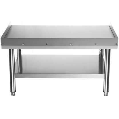 Stainless Steel Equipment Grill Stand, 152x76x61 cm Stainless Table, Grill Stand Table with Adjustable V952-SBSKTBD6030INLDMMV0