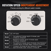 Watch Winder, Dual Watch Winder for Men's and Women's Automatic Watch, with 2 Super Quiet Japanese Mabuchi V952-SBZDSLH2Z0001PWIXV3