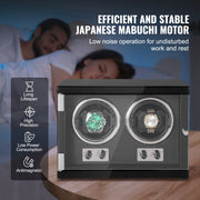 Watch Winder, Dual Watch Winder for Men's and Women's Automatic Watch, with 2 Super Quiet Japanese Mabuchi V952-SBZDSLH2Z0001PWIXV3