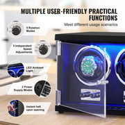 Watch Winder, Dual Watch Winder for Men's and Women's Automatic Watch, with 2 Super Quiet Japanese Mabuchi V952-SBZDSLH2Z0001PWIXV3